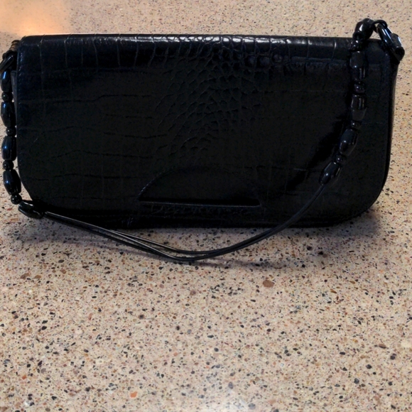 Carla Mancini Black Leather Handbag - Picture 5 of 9